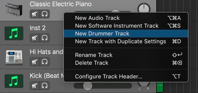New Software Instrument Track