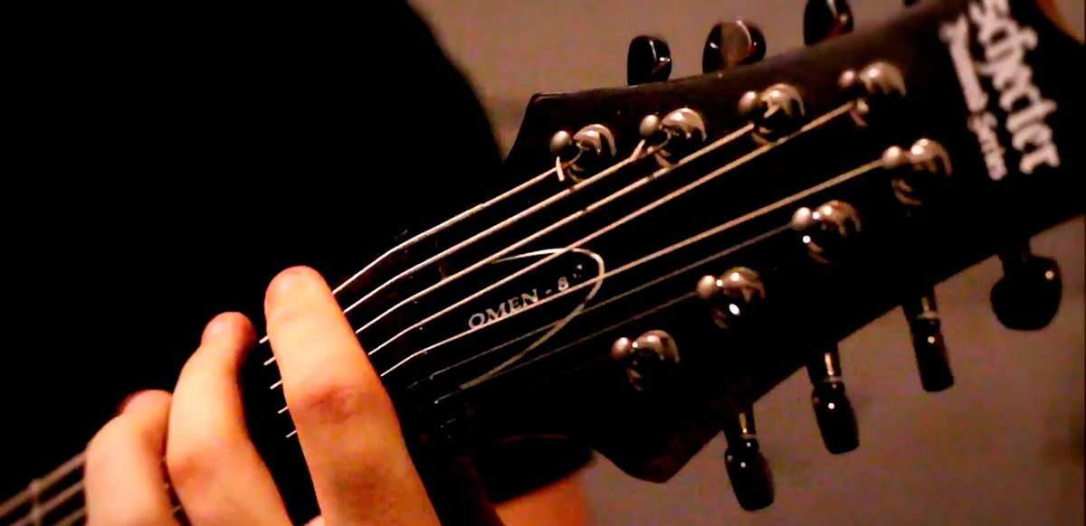 8 string guitar tuning