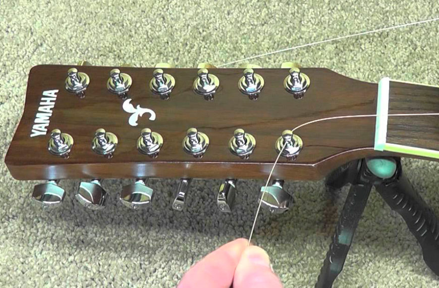 how to string a 12 string guitar
