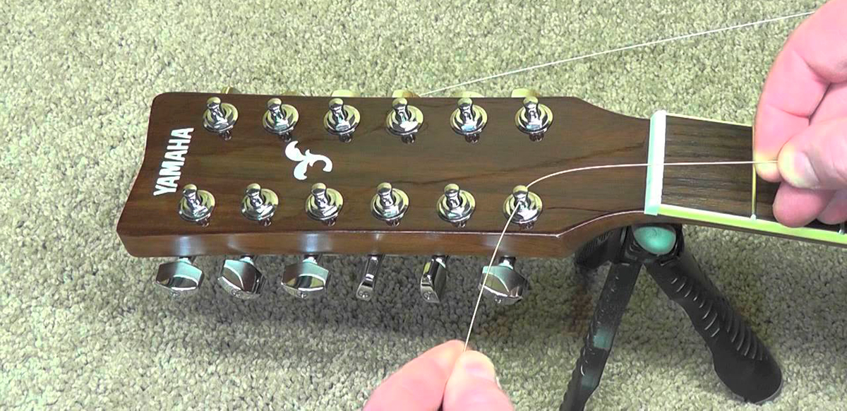 how to string a 12 string guitar